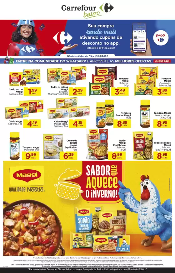 Catálogo Carrefour Bairro | Ofertas para caçadores de pechinchas | 2026-07-09T00:00:00.000Z - 2026-07-15T00:00:00.000Z