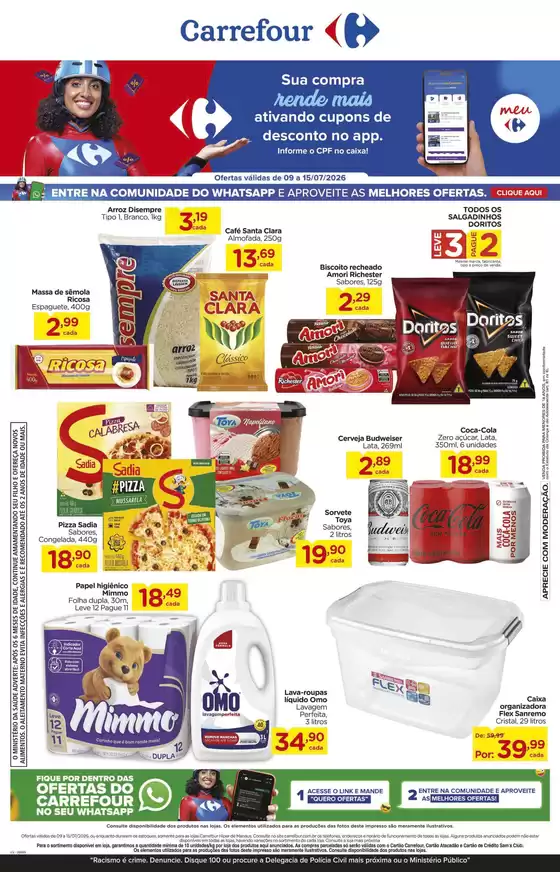 Catálogo Carrefour | Ofertas especiais atraentes para todos | 2026-07-09T00:00:00.000Z - 2026-07-15T00:00:00.000Z