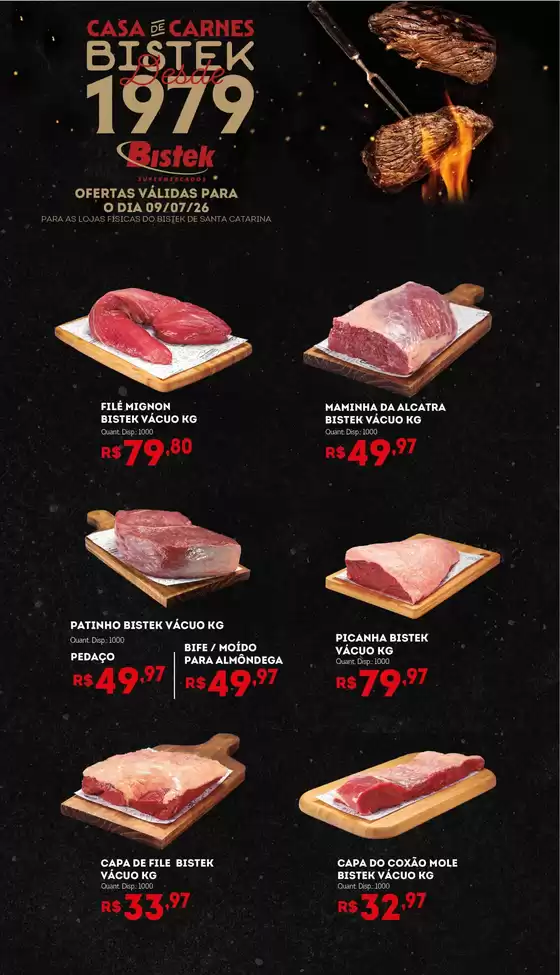 Catálogo Bistek Supermercados | Promoções especiais em andamento | 2026-07-09T00:00:00.000Z - 2026-07-09T00:00:00.000Z