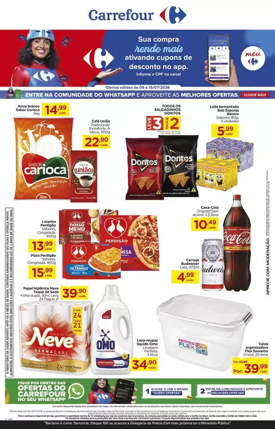 Catálogo Carrefour | Ótima oferta para caçadores de pechinchas | 2026-07-09T00:00:00.000Z - 2026-07-15T00:00:00.000Z