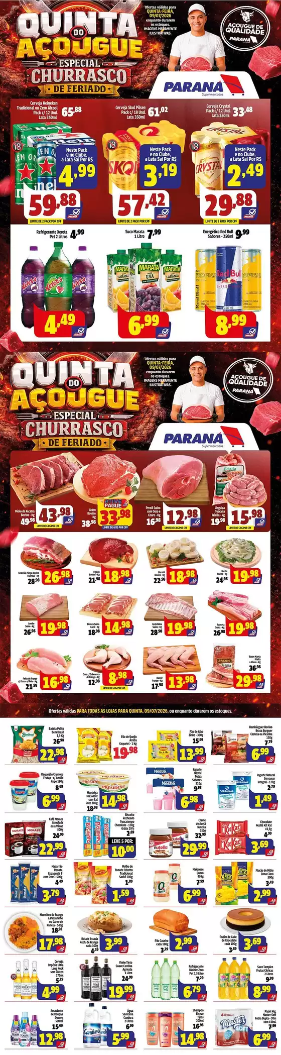 Catálogo Paraná Supermercados | Nossas melhores pechinchas | 2026-07-09T00:00:00.000Z - 2026-07-09T00:00:00.000Z