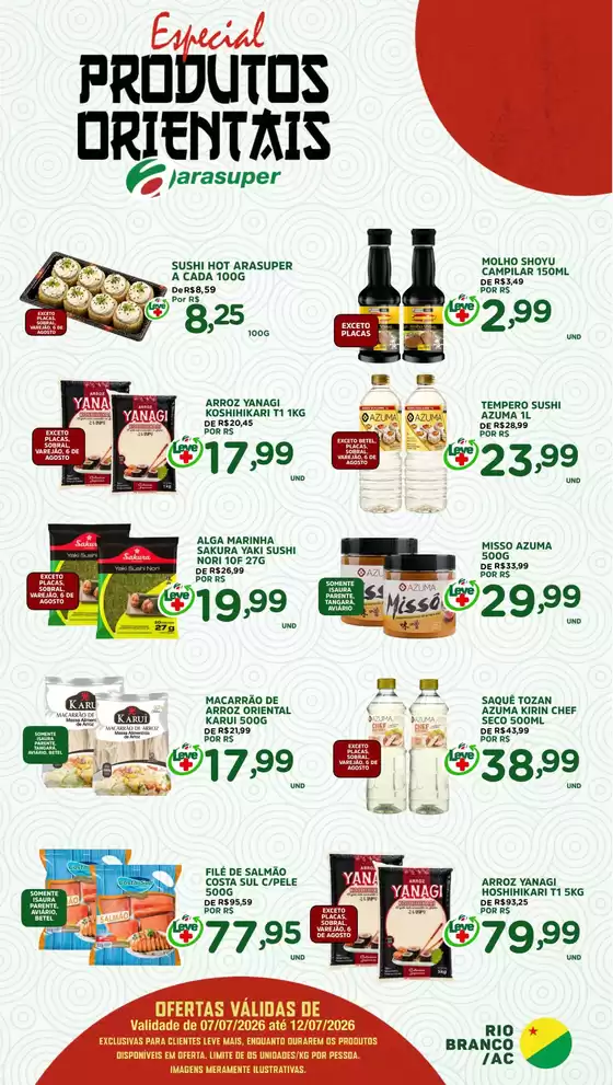 Catálogo Araújo Supermercados | EXCLUSIVA ORIENTAIS | 2026-07-07T00:00:00.000Z - 2026-07-12T00:00:00.000Z