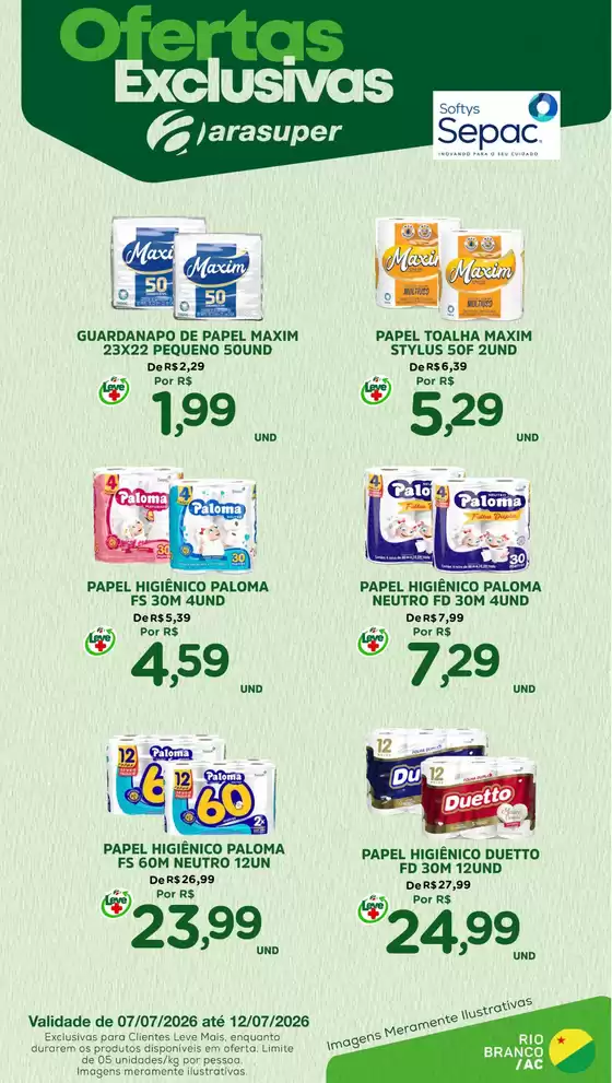 Catálogo Araújo Supermercados | EXCLUSIVA SEPAC | 2026-07-07T00:00:00.000Z - 2026-07-12T00:00:00.000Z