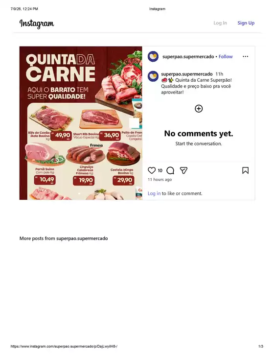 Catálogo Superpão | Quinta Da Carne | 2026-07-09T00:00:00.000Z - 2026-07-09T00:00:00.000Z
