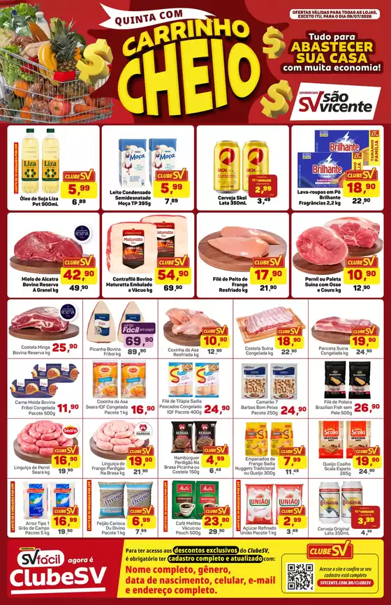 Catálogo Supermercados São Vicente | Ofertas e promoções atuais | 2026-07-09T00:00:00.000Z - 2026-07-09T00:00:00.000Z