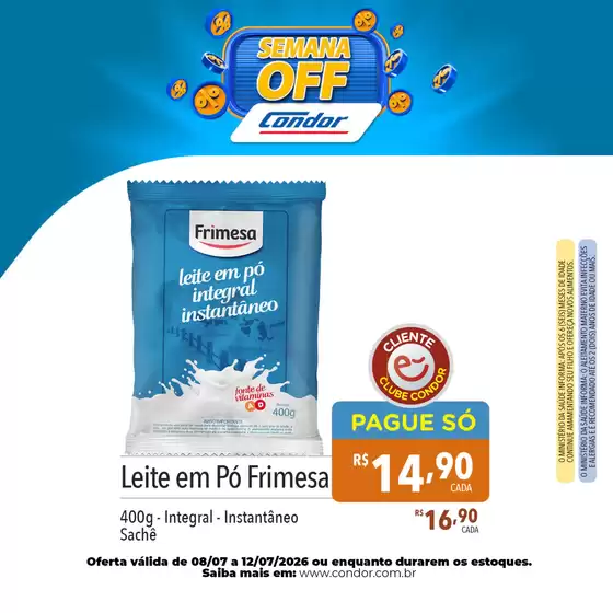Catálogo Supermercados Condor | Nossas melhores pechinchas | 2026-07-08T00:00:00.000Z - 2026-07-12T00:00:00.000Z