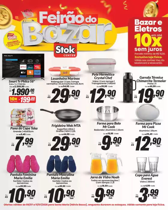 Catálogo Stok Center | 55088 Lamina stok center feirao do Bazar loja 40 09 a 11 de julho 2 1 | 2026-07-09T00:00:00.000Z - 2026-07-11T00:00:00.000Z