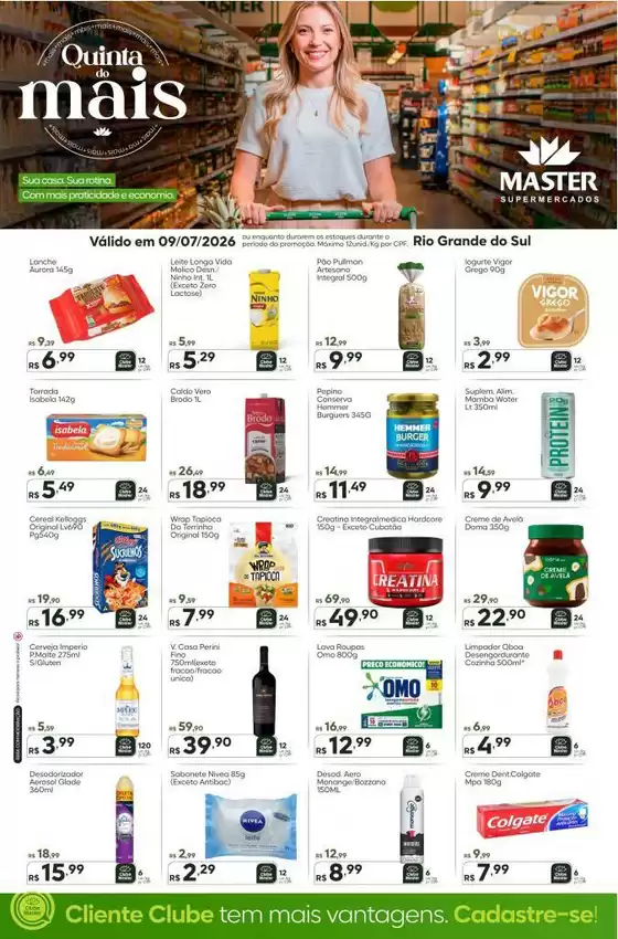 Catálogo Master Supermercados | Quinta do mais RS | 2026-07-09T00:00:00.000Z - 2026-07-09T00:00:00.000Z