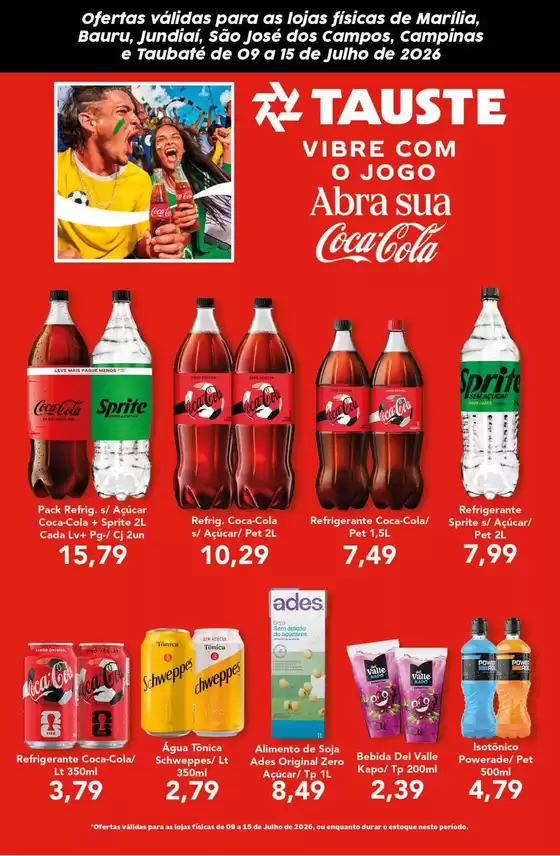 Catálogo Supermercados Tauste | Ofertas Tauste Especial Coca-Cola | 2026-07-09T00:00:00.000Z - 2026-07-15T00:00:00.000Z