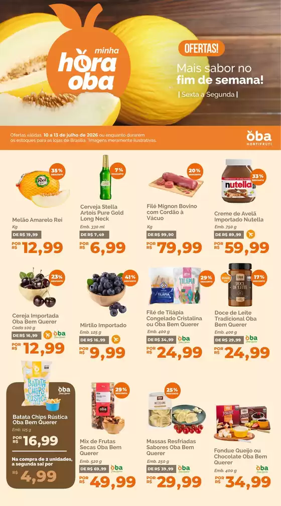 Catálogo Oba Hortifruti | Encarte Oba Hortifruti | 2026-07-10T00:00:00.000Z - 2026-07-13T00:00:00.000Z