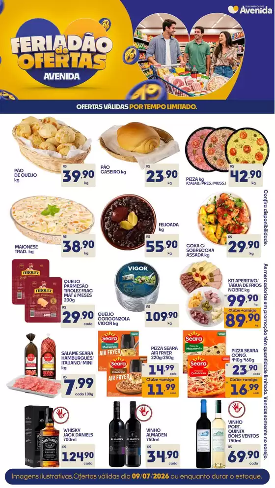 Catálogo Supermercados Avenida | Ótima oferta para caçadores de pechinchas | 2026-07-09T00:00:00.000Z - 2026-07-09T00:00:00.000Z