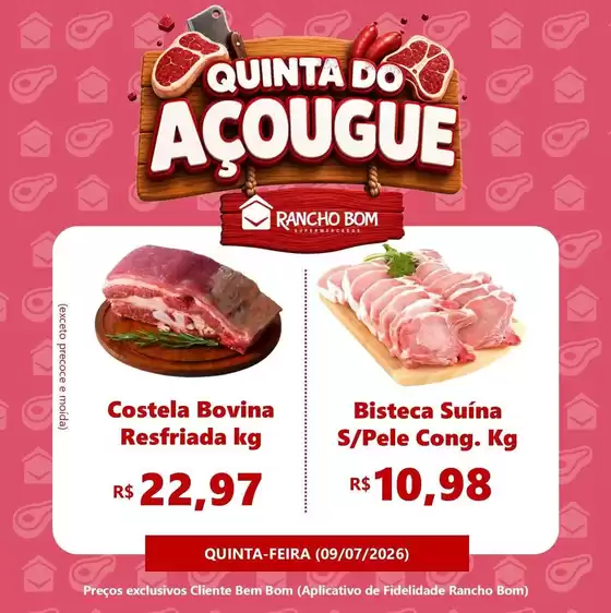 Catálogo Rancho Bom Supermercados | Descubra ofertas atraentes | 2026-07-09T00:00:00.000Z - 2026-07-09T00:00:00.000Z