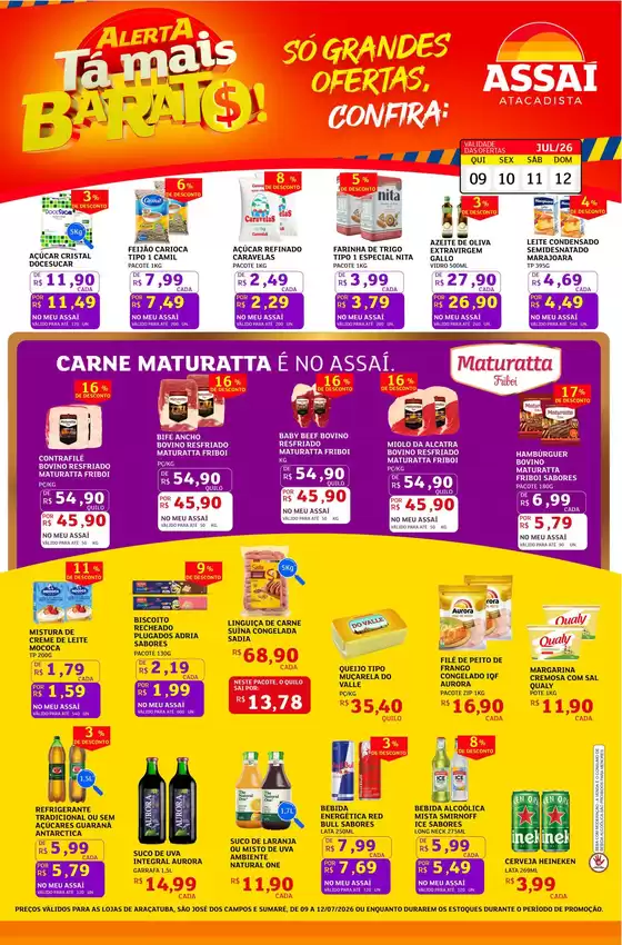 Catálogo Assaí Atacadista | Encarte Assaí Atacadista 49193-971 | 2026-07-09T00:00:00.000Z - 2026-07-12T00:00:00.000Z