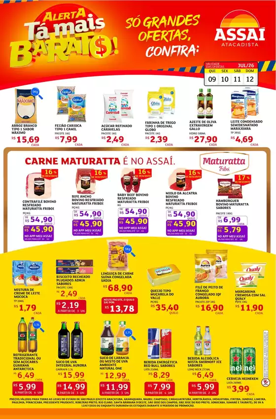 Catálogo Assaí Atacadista | Encarte Assaí Atacadista 48665-963 | 2026-07-09T00:00:00.000Z - 2026-07-12T00:00:00.000Z