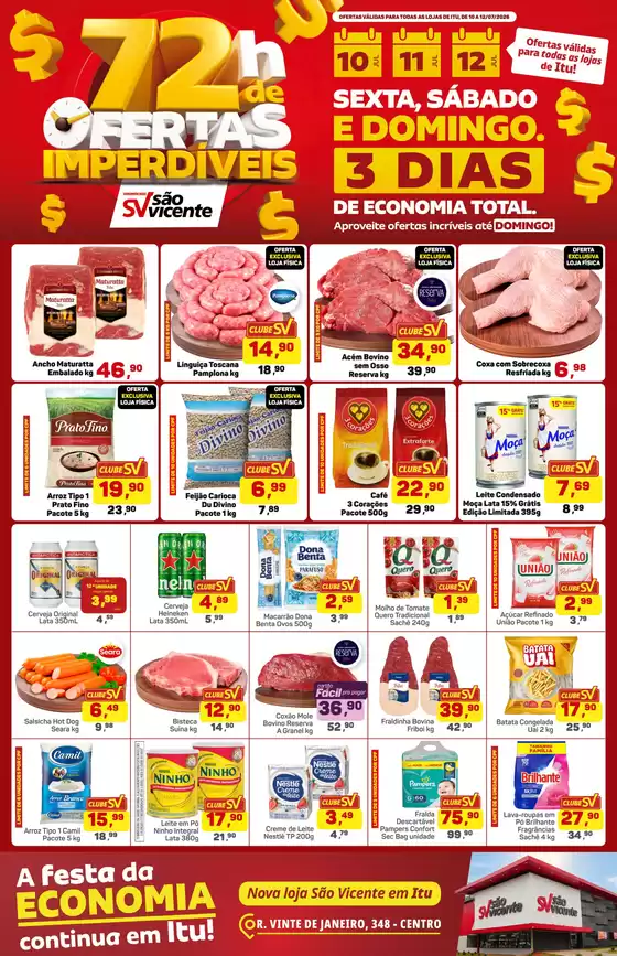 Catálogo Supermercados São Vicente | Melhores ofertas para compradores econômicos | 2026-07-10T00:00:00.000Z - 2026-07-12T00:00:00.000Z