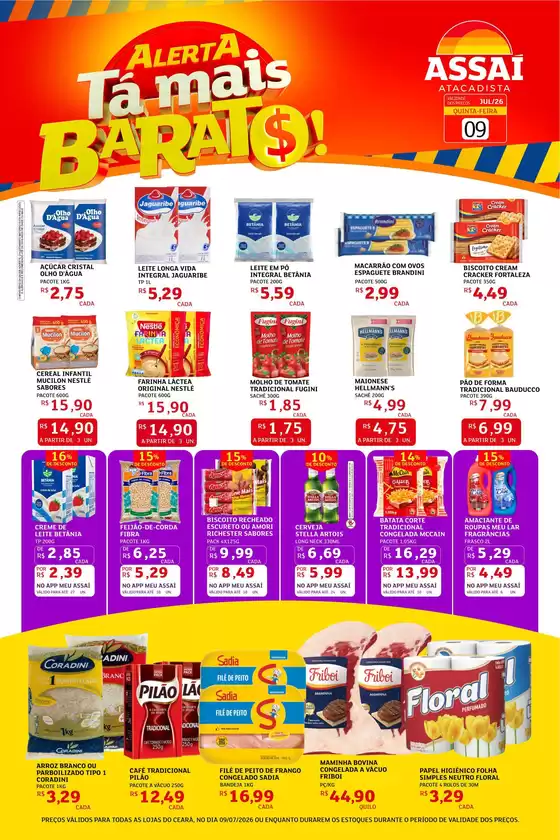 Catálogo Assaí Atacadista | Encarte Assaí Atacadista 49105-127 | 2026-07-09T00:00:00.000Z - 2026-07-09T00:00:00.000Z