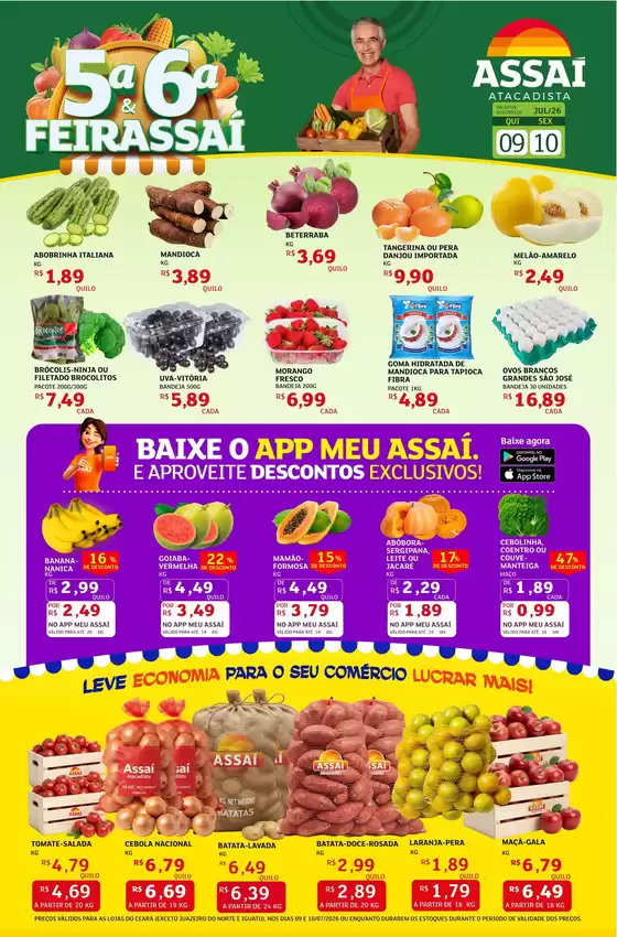 Catálogo Assaí Atacadista | Encarte Assaí Atacadista 48918-88 | 2026-07-09T00:00:00.000Z - 2026-07-10T00:00:00.000Z