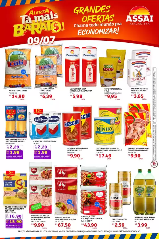 Catálogo Assaí Atacadista | Encarte Assaí Atacadista 49124-977 | 2026-07-09T00:00:00.000Z - 2026-07-09T00:00:00.000Z