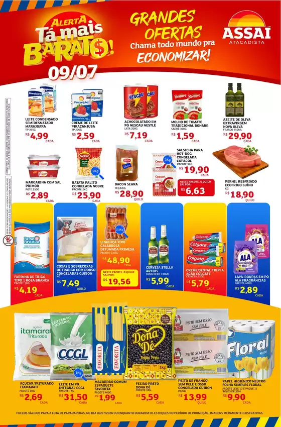 Catálogo Assaí Atacadista | Encarte Assaí Atacadista 48939-64 | 2026-07-09T00:00:00.000Z - 2026-07-09T00:00:00.000Z