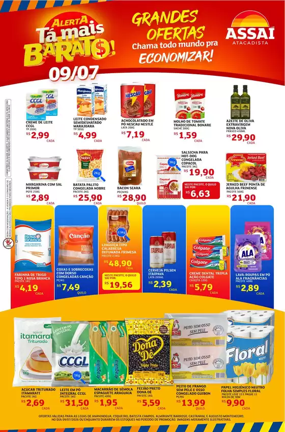 Catálogo Assaí Atacadista | Encarte Assaí Atacadista 48939-63 | 2026-07-09T00:00:00.000Z - 2026-07-09T00:00:00.000Z