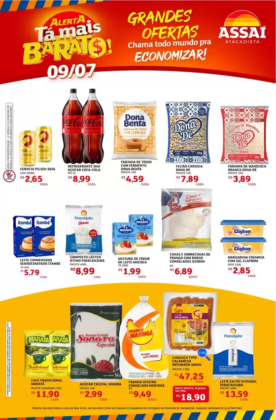 Catálogo Assaí Atacadista | Encarte Assaí Atacadista 49031-73 | 2026-07-09T00:00:00.000Z - 2026-07-09T00:00:00.000Z