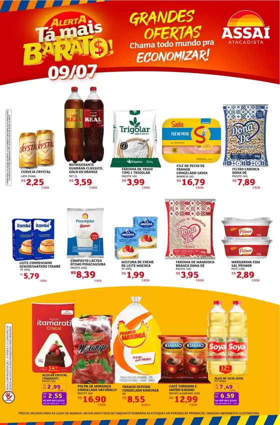 Catálogo Assaí Atacadista | Encarte Assaí Atacadista 49031-74 | 2026-07-09T00:00:00.000Z - 2026-07-09T00:00:00.000Z