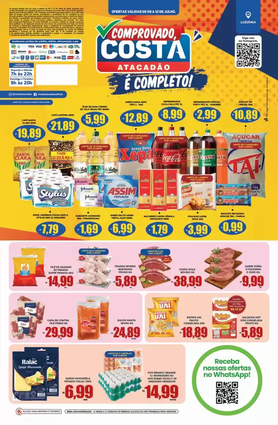 Catálogo Costa Atacadão | Pechinchas e ofertas atuais | 2026-07-09T00:00:00.000Z - 2026-07-12T00:00:00.000Z