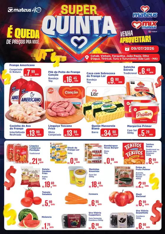 Catálogo Supermercados Mateus | Super Quinta | 2026-07-09T00:00:00.000Z - 2026-07-09T00:00:00.000Z