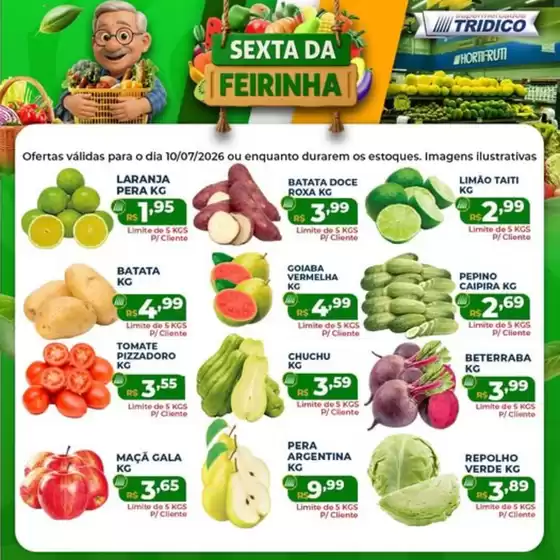 Catálogo Supermercados Tridico em Boca do Acre | Feirinha de Sexta | 2026-07-10T00:00:00.000Z - 2026-07-10T00:00:00.000Z