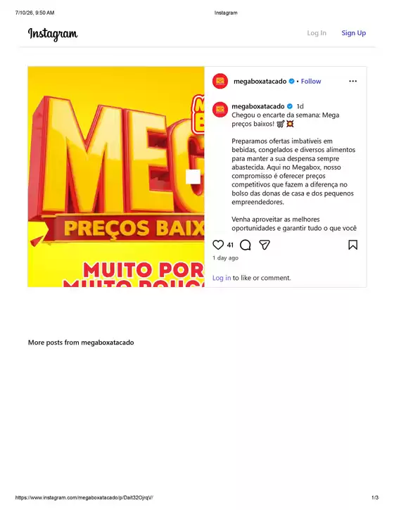 Catálogo Mega Box | Preço Baxio | 2026-07-10T00:00:00.000Z - 2026-07-14T00:00:00.000Z