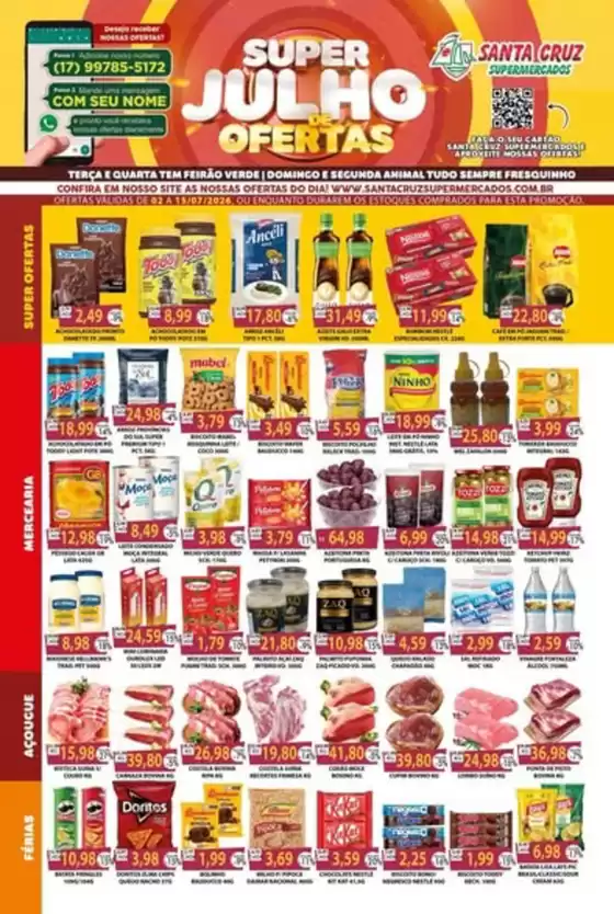 Catálogo Santa Cruz Supermercados | Super Julho de Ofertas | 2026-07-10T00:00:00.000Z - 2026-07-15T00:00:00.000Z