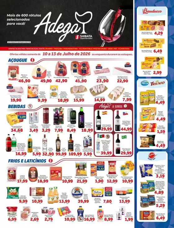 Catálogo Shibata Supermercados | Encarte Shibata Supermercados | 2026-07-10T00:00:00.000Z - 2026-07-13T00:00:00.000Z