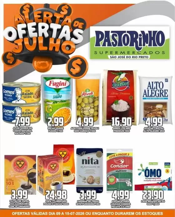 Catálogo Supermercado Pastorinho | Ofertas exclusivas e pechinchas | 2026-07-09T00:00:00.000Z - 2026-07-15T00:00:00.000Z