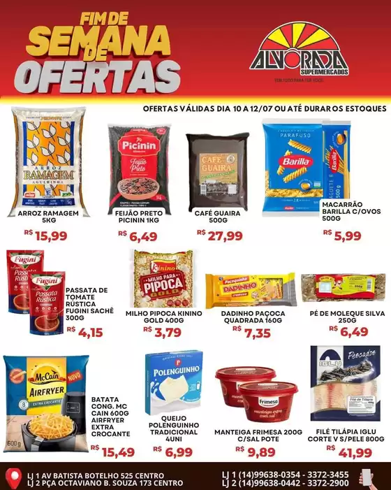 Catálogo Alvorada Supermercados | Encarte Alvorada Supermercados | 2026-07-10T00:00:00.000Z - 2026-07-12T00:00:00.000Z