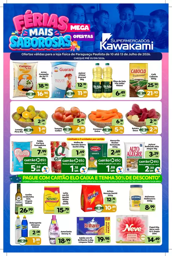 Catálogo Supermercados Kawakami | Ofertas - Paraguaçu Paulista | 2026-07-10T00:00:00.000Z - 2026-07-13T00:00:00.000Z