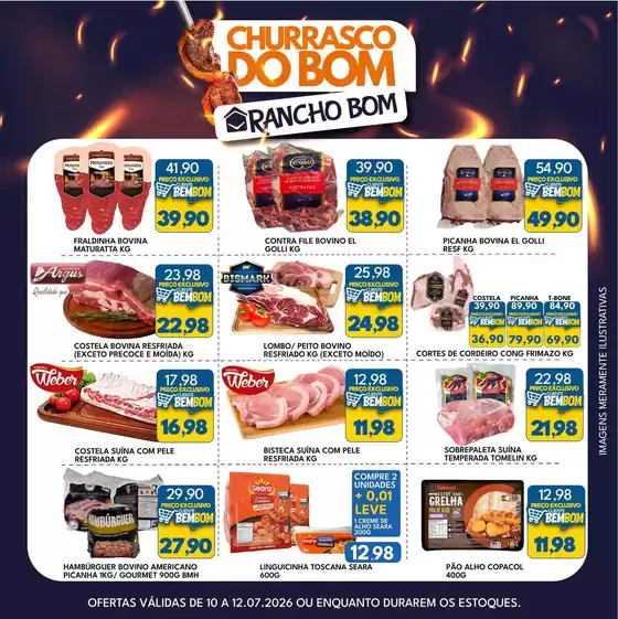Catálogo Rancho Bom Supermercados | Nossas melhores ofertas para você | 2026-07-10T00:00:00.000Z - 2026-07-12T00:00:00.000Z