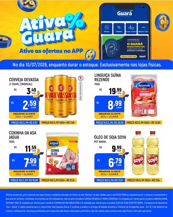 Catálogo Supermercado Guará | Melhores ofertas para todos os caçadores de pechinchas | 2026-07-10T00:00:00.000Z - 2026-07-10T00:00:00.000Z
