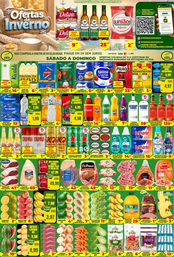 Catálogo Supermercado Padrão | Ótima oferta para caçadores de pechinchas | 2026-07-11T00:00:00.000Z - 2026-07-12T00:00:00.000Z