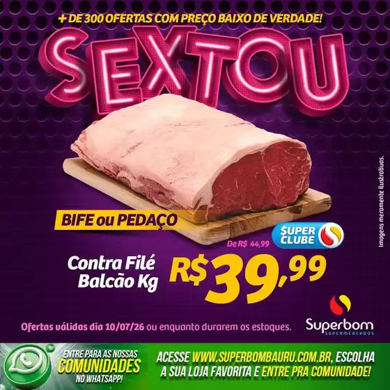 Catálogo Superbom Supermercados | Ótima oferta para caçadores de pechinchas | 2026-07-10T00:00:00.000Z - 2026-07-10T00:00:00.000Z