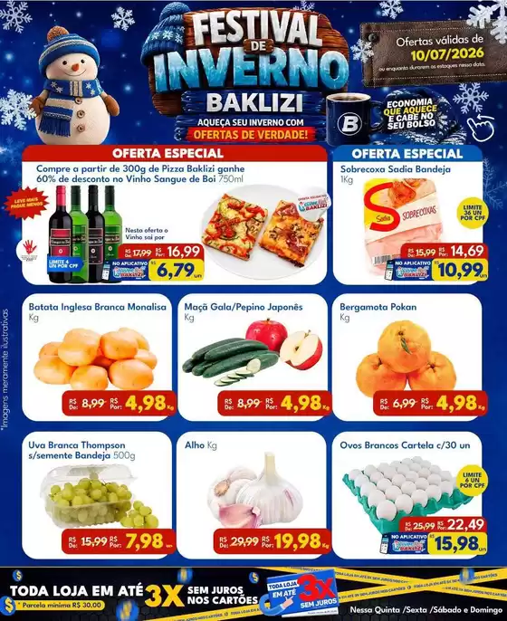 Catálogo Supermercados Baklizi | Promoções especiais em andamento | 2026-07-10T00:00:00.000Z - 2026-07-10T00:00:00.000Z