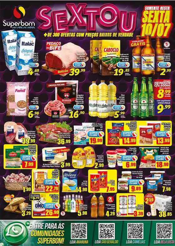 Catálogo Superbom Supermercados | Pechinchas e ofertas atuais | 2026-07-10T00:00:00.000Z - 2026-07-10T00:00:00.000Z