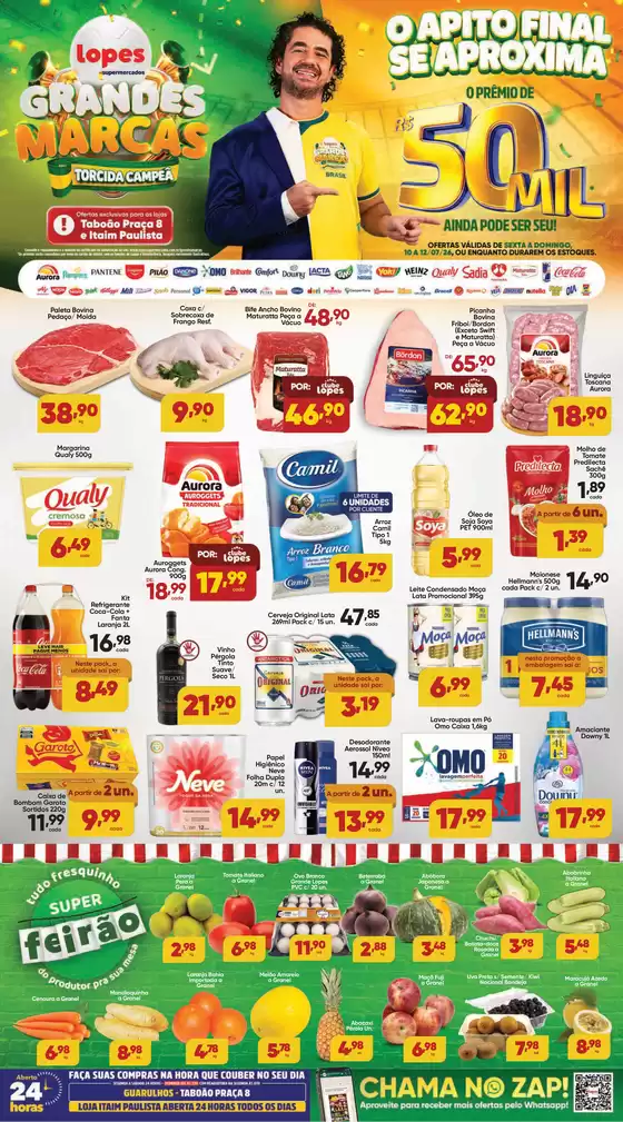 Catálogo Lopes Supermercados | GRANDES MARCAS - TORCIDA CAMPEÃ LOPES - | 2026-07-10T00:00:00.000Z - 2026-07-12T00:00:00.000Z