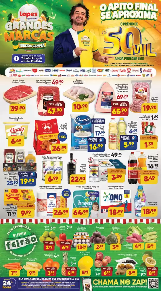 Catálogo Lopes Supermercados | GRANDES MARCAS - TORCIDA CAMPEÃ LOPES - | 2026-07-10T00:00:00.000Z - 2026-07-12T00:00:00.000Z