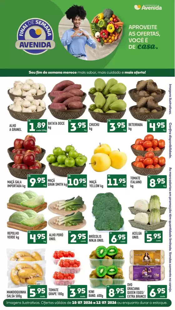 Catálogo Supermercados Avenida | Nossas melhores pechinchas | 2026-07-10T00:00:00.000Z - 2026-07-12T00:00:00.000Z
