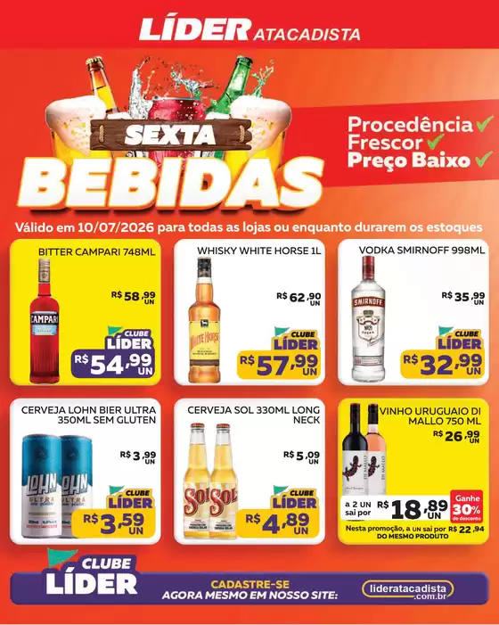 Catálogo Líder Atacadista | Cópia encarte sexta das carnes e be | 2026-07-10T00:00:00.000Z - 2026-07-10T00:00:00.000Z