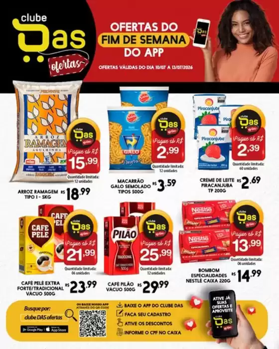 Catálogo Rede DAS | Ofertas Do Fim De Semana | 2026-07-10T00:00:00.000Z - 2026-07-13T00:00:00.000Z