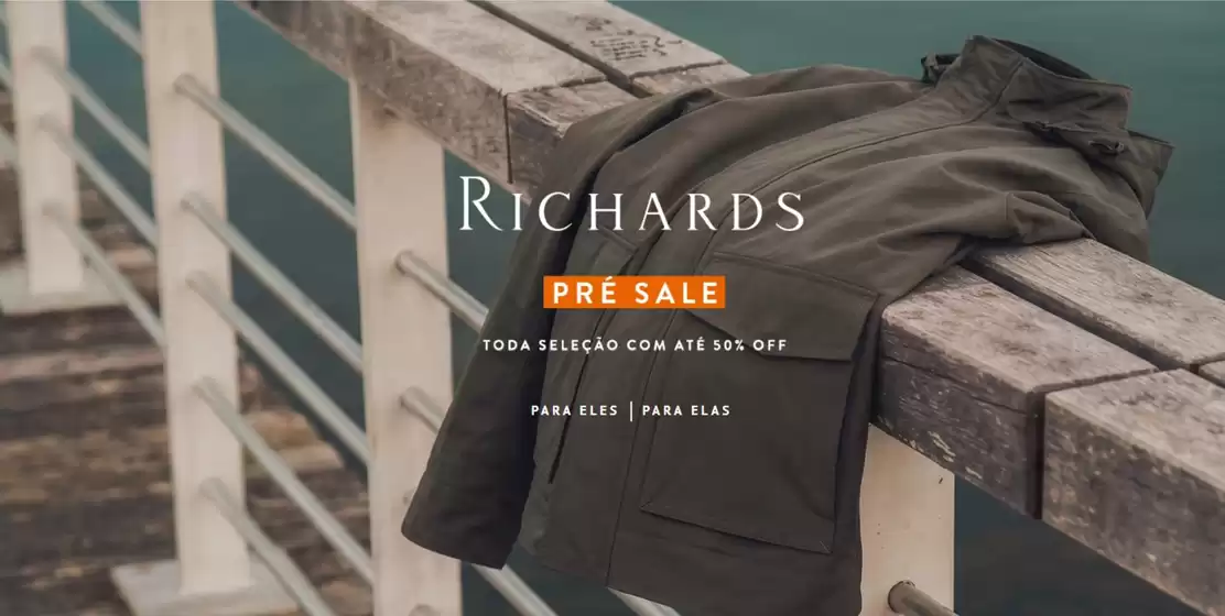 Catálogo Richards | Até 50% off | 2026-07-13T00:00:00.000Z - 2026-08-13T00:00:00.000Z