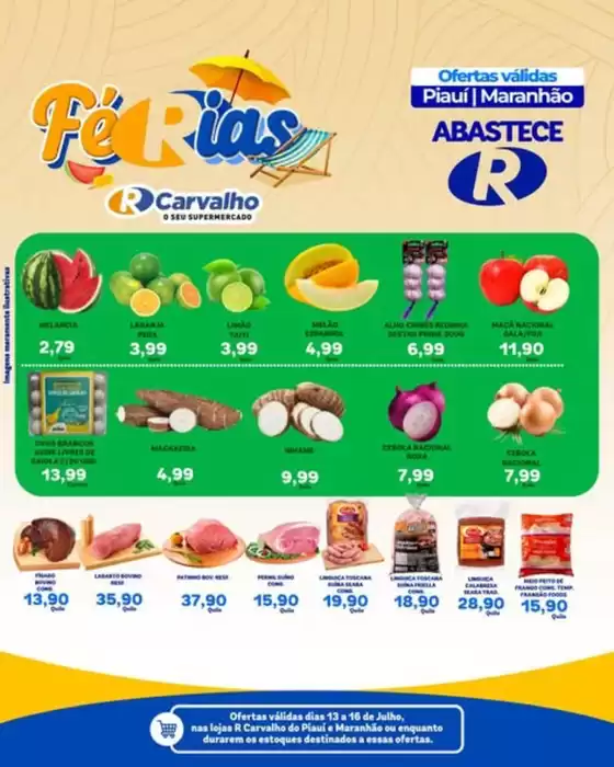 Catálogo R Carvalho Supermercado | Ferias | 2026-07-13T00:00:00.000Z - 2026-07-16T00:00:00.000Z
