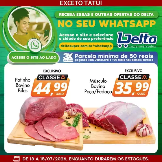 Catálogo Delta Supermercados | Nossas melhores ofertas para você | 2026-07-13T00:00:00.000Z - 2026-07-15T00:00:00.000Z