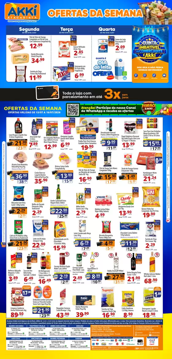 Catálogo Akki Atacadista em Água Branca | OFERTAS DA SEMANA NO AKKI 13 A 16 07 | 2026-07-13T00:00:00.000Z - 2026-07-16T00:00:00.000Z